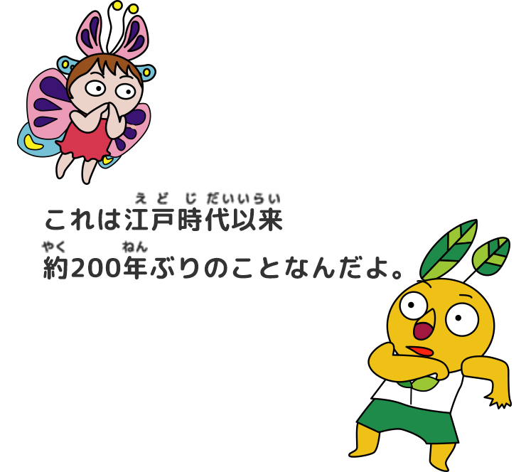 「譲位」は江戸時代以来約200年ぶりのことなんだよ。