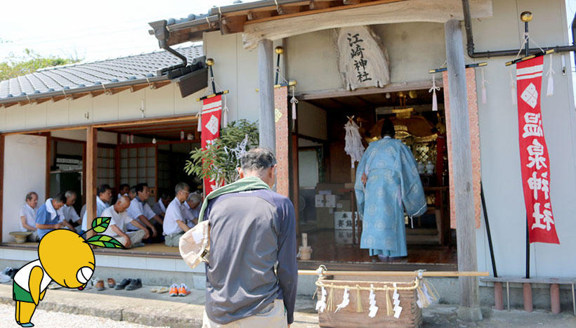 写真：「風除祭」長崎県島原半島北部の各神社（8月中旬～9月中旬）
