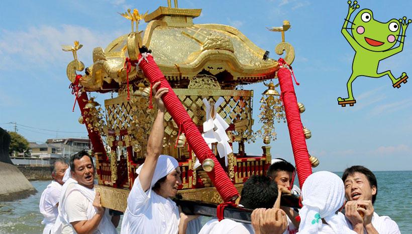 写真：「風除祭」長崎県島原半島北部の各神社（8月中旬～9月中旬）