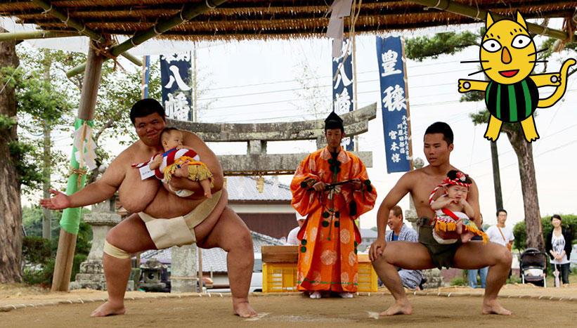 写真：「風除祭」長崎県島原半島北部の各神社（8月中旬～9月中旬）