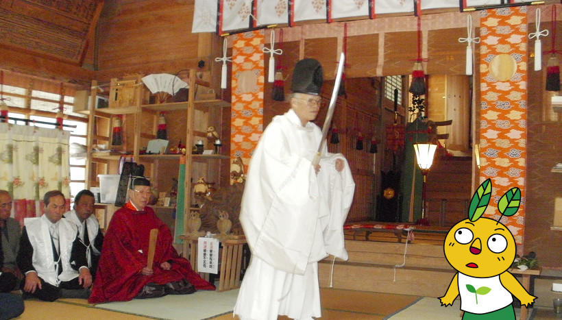 写真：「樂樂福（ささふく）神社春季例大祭」鳥取県日野郡日南町・樂樂福神社（5月1日）