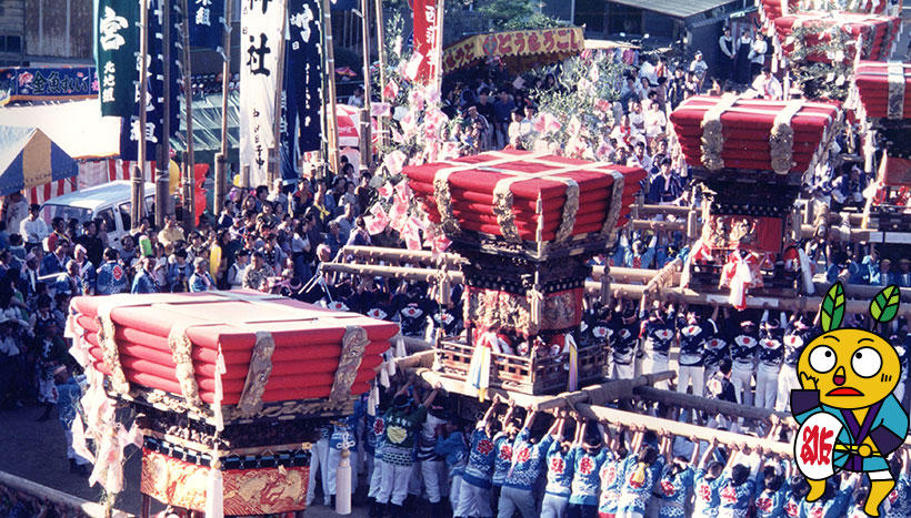 写真：「小豆島亀山八幡宮太鼓祭り」香川県小豆島町・亀山八幡宮（10月16日）