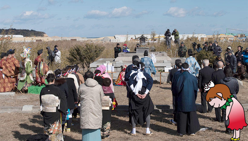 写真：「安波祭」福島県双葉郡浪江町請戸・苕野神社（くさのじんじゃ）（2月第3日曜日）