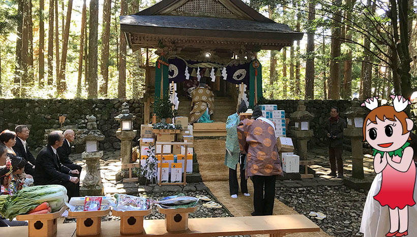 写真：「どぶろく祭り」三重県・大森神社（11月23日）