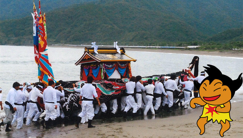 写真：「興津八幡宮大祭」高知県高岡郡四万十町・八幡宮（10月15日）