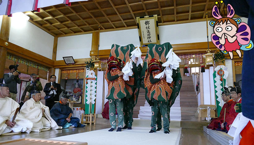 写真：高田神社（岐阜県飛騨市古川町鎮座）