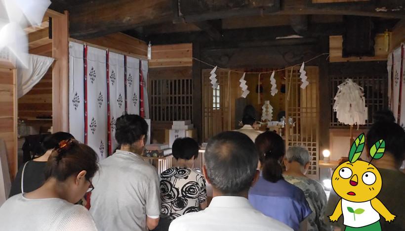 写真：「魚見塚浅間神社例大祭」千葉県鴨川市貝渚・魚見塚浅間神社（7月30・31日）