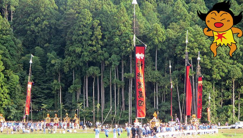 写真：「六保祭」石川県七尾市中島町・日吉神社（9月最終土曜日）