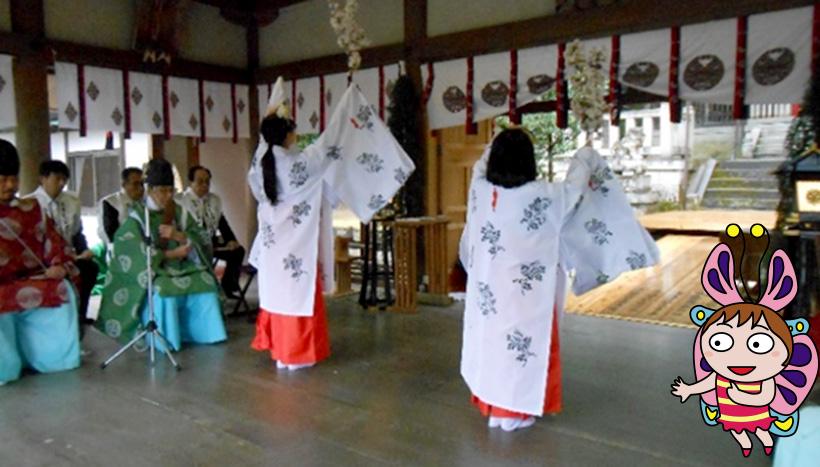 写真：「鉛練比古神社例祭」滋賀県長浜市余呉町・鉛練比古神社（4月14日）
