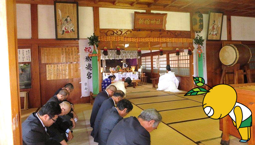 写真：「新舘神社例祭」青森県上北郡東北町新館・新舘神社（9月15日）