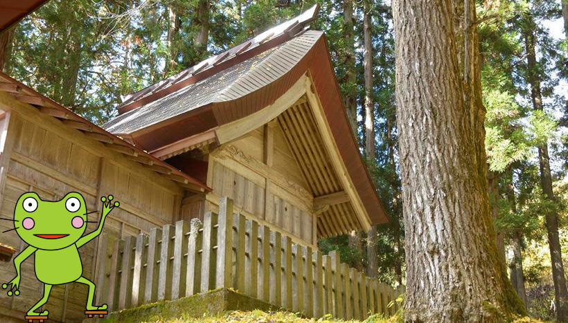 写真：大宮諏訪神社（長野県北安曇郡小谷村大字中土鎮座）