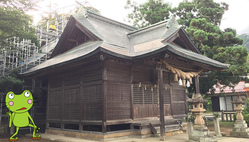 写真：賀茂那備神社（島根県隠岐郡隠岐の島町加茂鎮座）