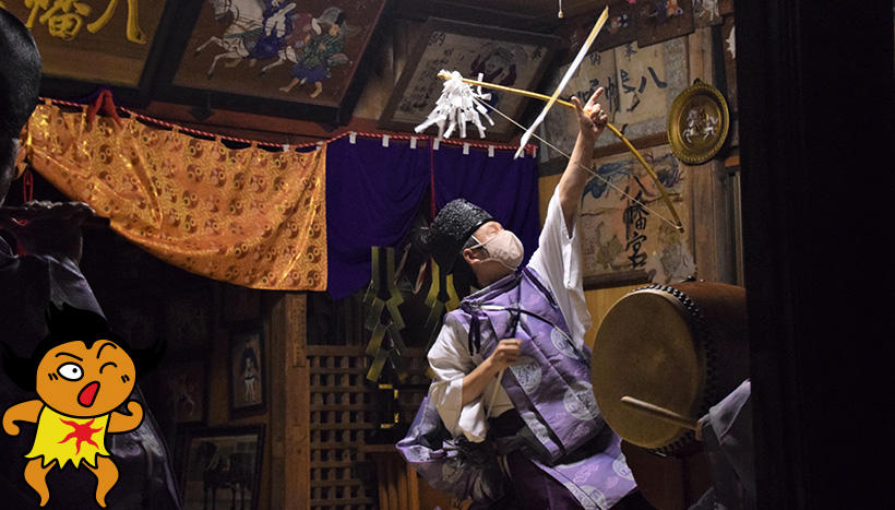 写真：八幡宮（青森県五所川原市大字唐笠柳鎮座）