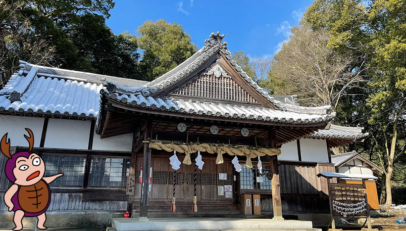 写真：八幡神社（徳島県吉野川市山川町川田八幡鎮座）