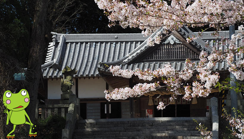 写真：八幡神社（徳島県吉野川市山川町川田八幡鎮座）