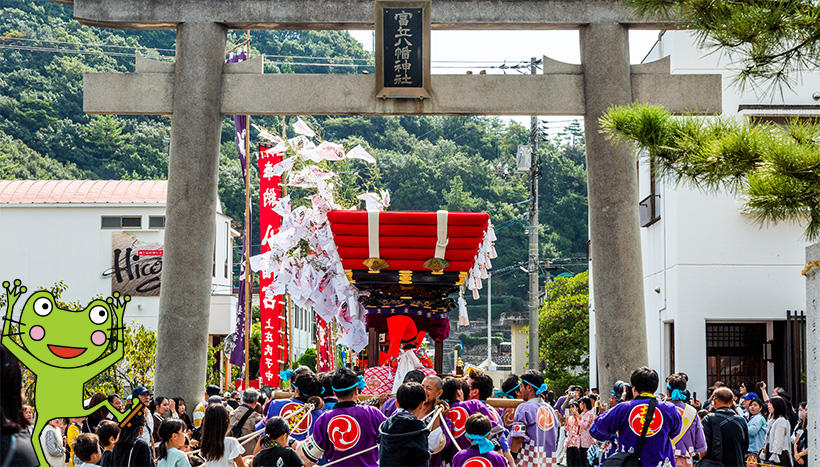 写真：富丘八幡神社（香川県小豆郡土庄町　鎮座）