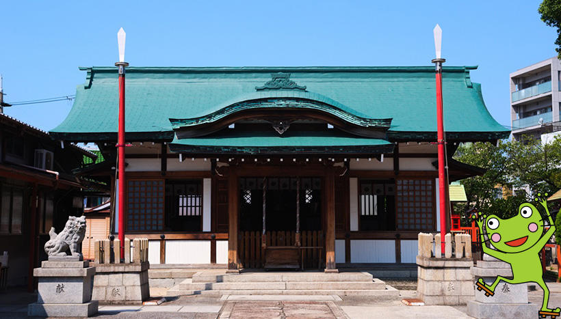 写真：八坂神社（大阪府大阪市大正区三軒家東　鎮座）