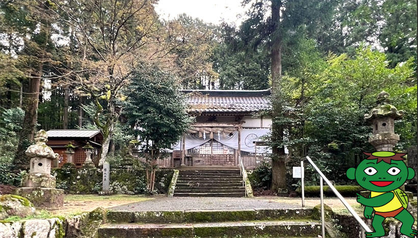 写真：上小鴨神社　（鳥取県倉吉市鴨河内鎮座）